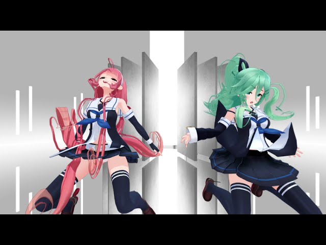 【VR180】Luvoratorrrrry! by 山風&江風【艦これ MMD】3D VR 8K