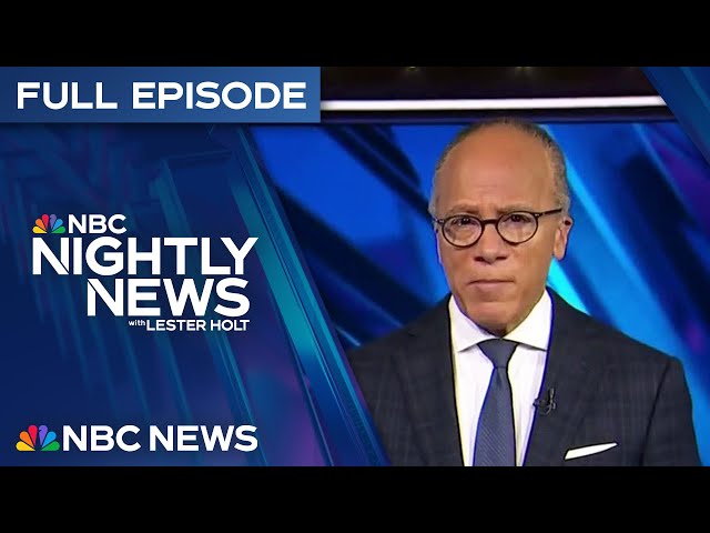 Nightly News Full Episode - Jan. 31