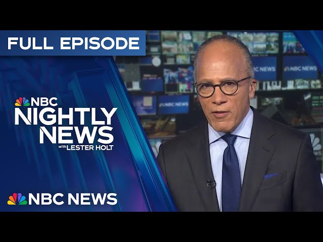 Nightly News Full Episode - Jan. 23