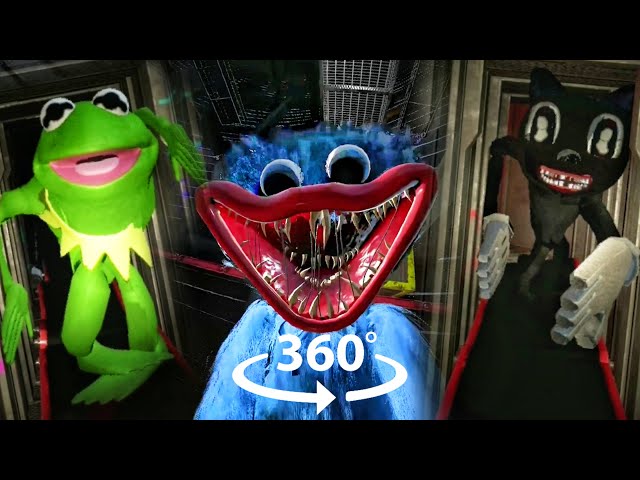 360° VR Poppy Playtime New Characters! Mods and Glitches | Kermit Cartoon Cat Kissy Missy