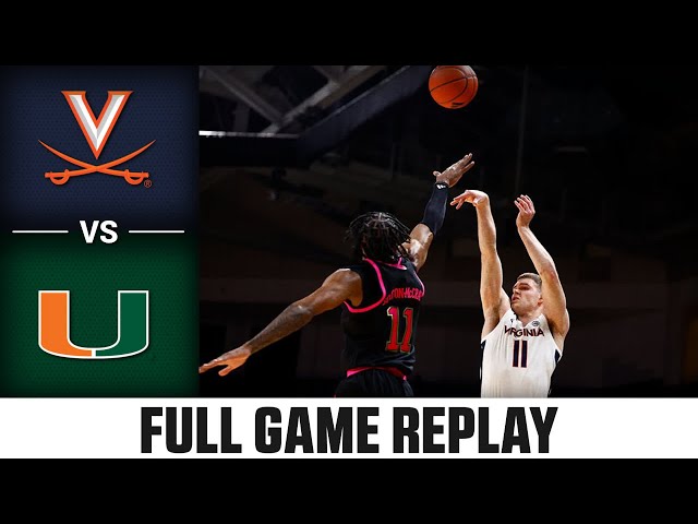 Virginia vs. Miami Full Game Replay | 2024-25 ACC Men's Basketball