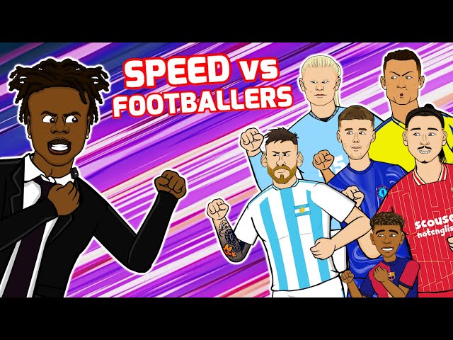 SPEED vs FOOTBALLERS🔥 Sprint Race Challenge