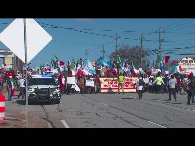 Protesters rally against mass deportations in metro Atlanta