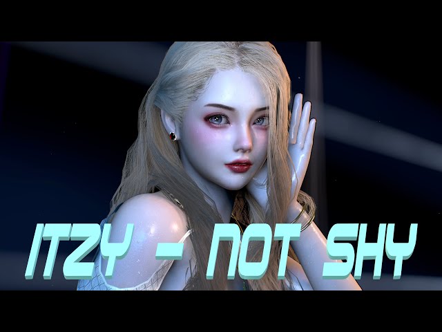 VaM ITZY - Not Shy, Dance, MMD, Laser lighting stage, ダンス 4K60FPS