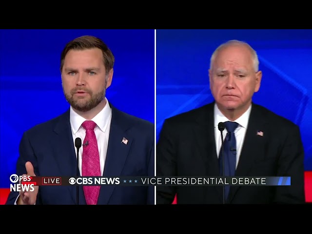 WATCH: CBS cuts Vance’s mic during fact-check on immigration | CBS Vice Presidential Debate