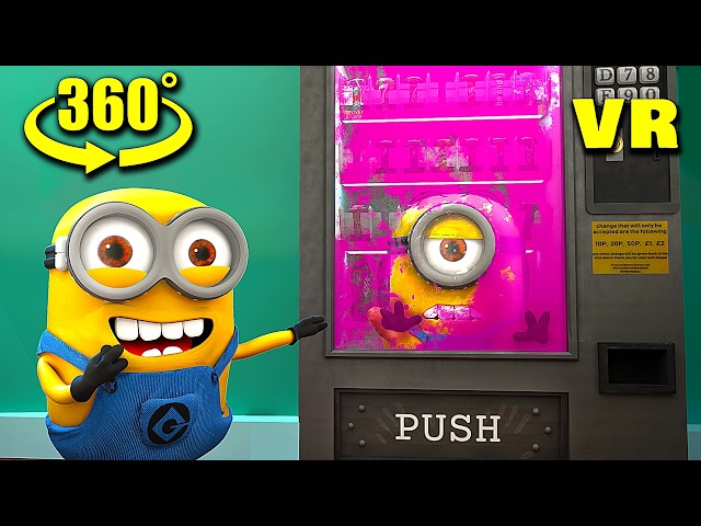 Minions 360° VR - Despicable Me 4 || Minions VS Vending Machine