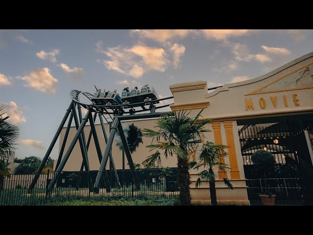 Movie Park STUDIO TOUR 3D - VR Roller Coaster VR180 3D | onride 3D POV VR 360 #OCULUS