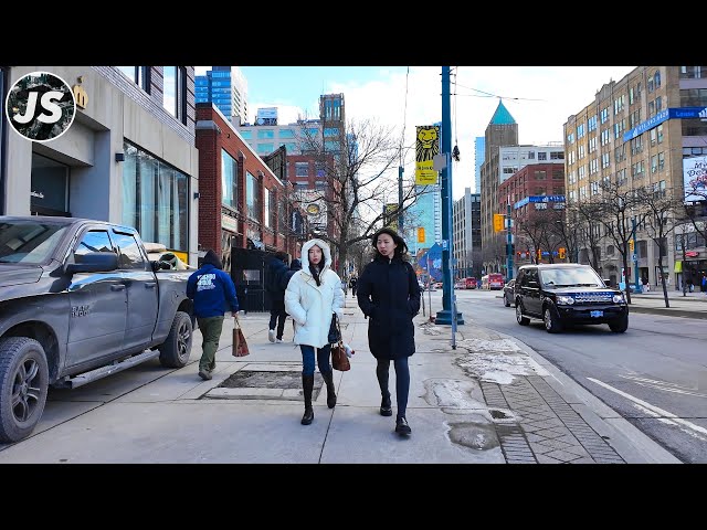 Spadina Avenue From Bloor to Front | Downtown Toronto Walk (Jan 2025)