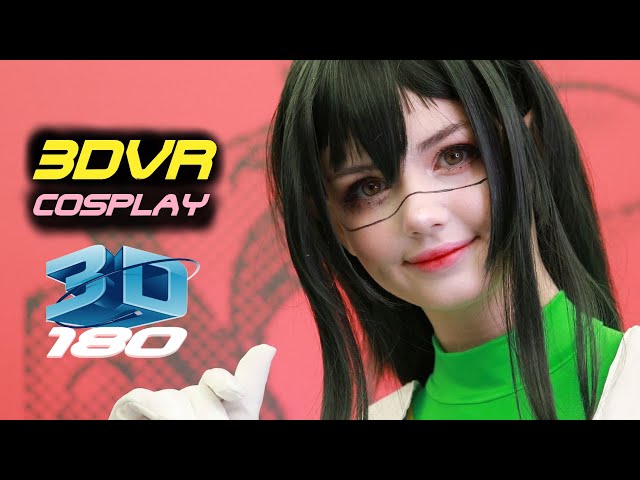 3DVR My Hero Academia Tsuyu Asui, Cosplay at Anime Expo, Reiinacos, 僕のヒーローアカデミア 蛙吹梅雨, コスプレ