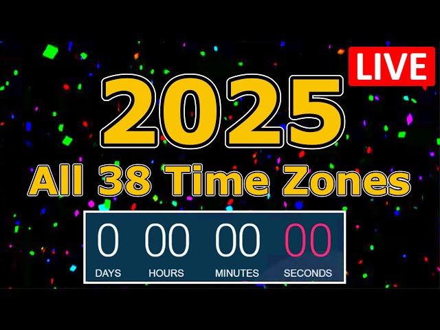 New Years 2025 LIVE Countdown (London, UK & Ireland are Next)