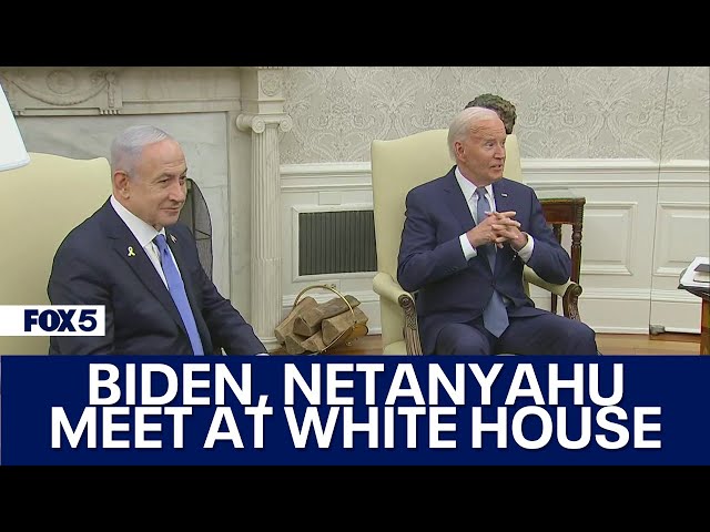 Israel’s Netanyahu meets with Biden amid protests