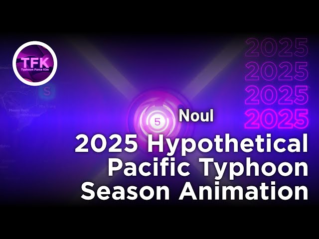 2025 Hypothetical Pacific Typhoon Season Animation (2024 Version)