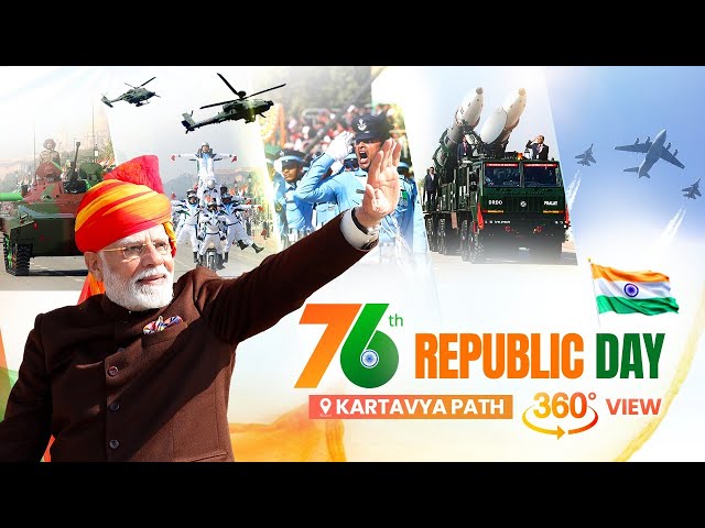 Live: 360° degree view of 76th Republic Day celebrations from Kartavya Path