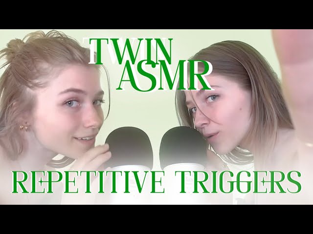 [ASMR] Twin Triggers To Calm And Soothe You 💚