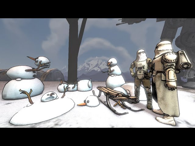 the Blu Team [sfm_test] - Snowman House of Hothrror