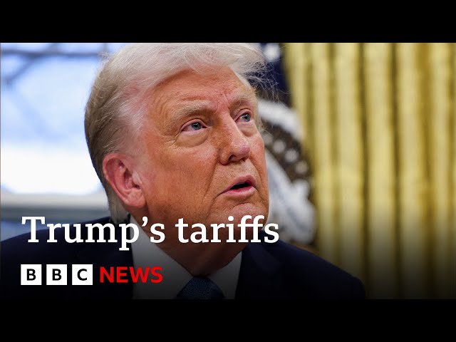 Canada and Mexico hit back as President Trump imposes huge tariffs | BBC News