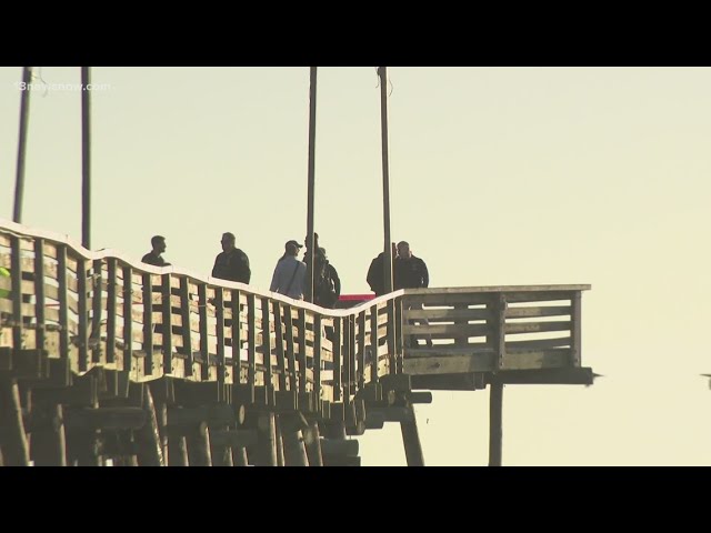 Recovery efforts continue after vehicle drives off Virginia Beach Fishing Pier