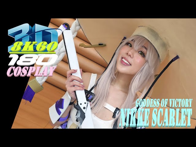 Goddess of Victory Nikke Scarlet Cosplay, Experience 3D VR180, AX2024, 勝利の女神ニケ, スカーレット, コスプレ, 8K60