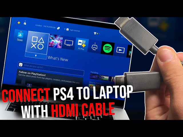 How to Connect PS4 To Laptop With HDMI Cable (2024)