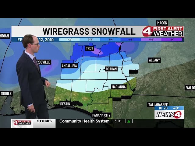 News4 First Alert Weather Extra: Wiregrass snow