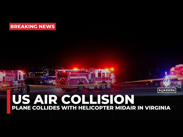 US air collision: Plane collides with helicopter midair in Virginia