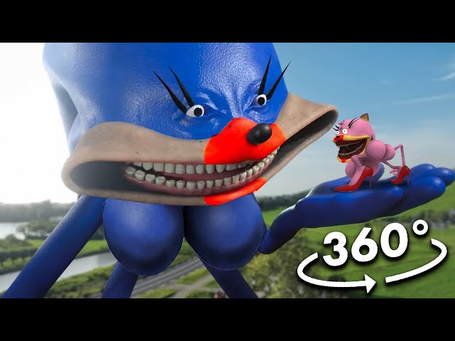 360º VR SHIN SONIC is NOT a MONSTER... (Cartoon Animation)