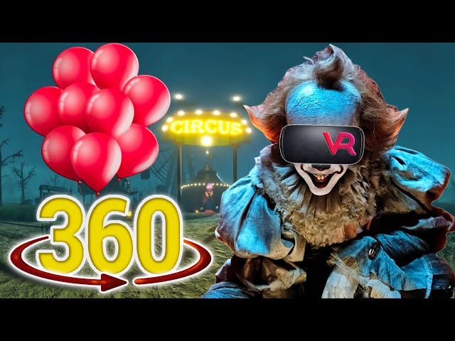 Scary Clown 360 Chase Video Horror - Pennywise Horror Video - IT VR video