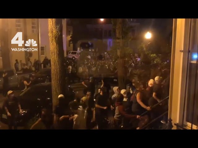 Protesters shelter in DC home after confrontation with police