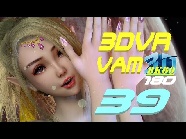 3DVR180 8K VaM 39 (sasakure.UK x DECO*27) (桜樹みりあ Cover), Space Elf, Dance, MMD,  60FP VR180