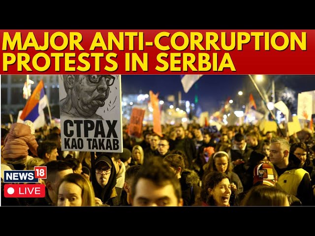 Serbia Protest LIVE | Serbia Students Block Three Main Bridges In Novi Sad | Protest In Serbia |N18G