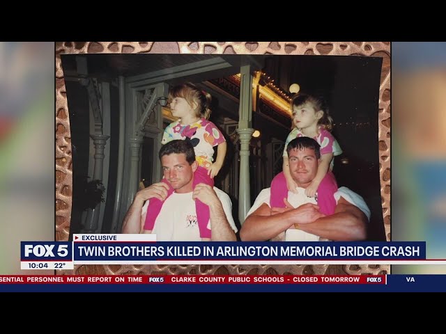 Twin brothers killed in Arlington Memorial Bridge crash