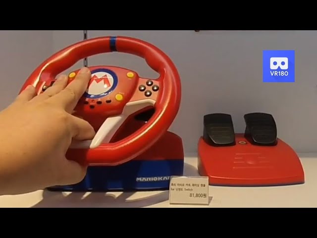 3D 180VR 4K Nintende Switch Mario Kart Racing Wheel & taiko no Tatsujun Drum 360VR