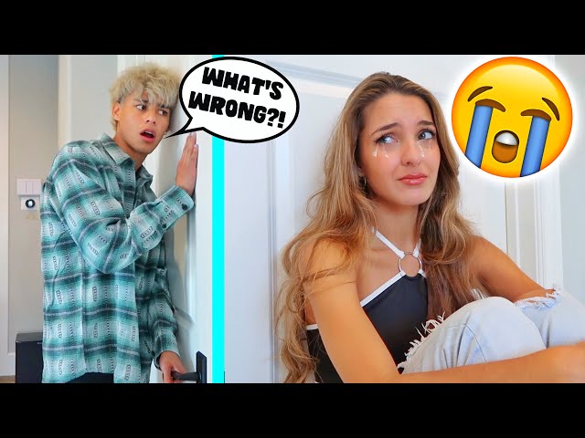 CRYING WITH THE DOOR LOCKED!! *PRANK*