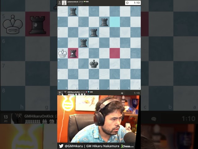 Hikaru Learns 5 Rook Mate!