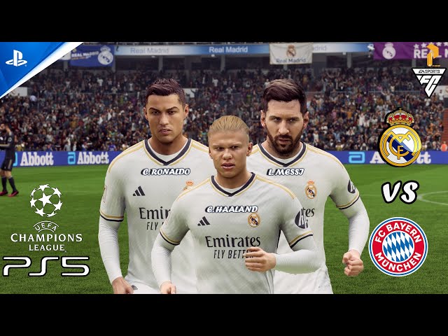 FC 25 - Real Madrid vs Bayern Munich Ft. Ronaldo,Messi,Haland | UEFA Champions Final | PS5™4k