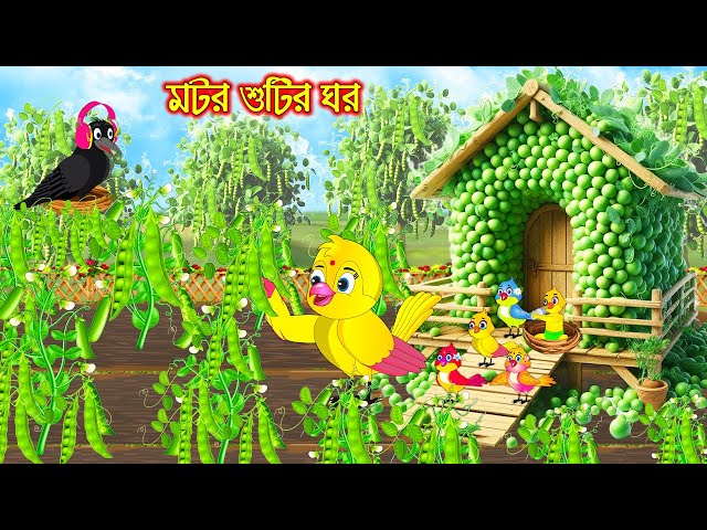 মটর শুটির ঘর | Motor Sutir Ghor | Bangla Cartoon | Thakurmar Jhuli | Pakhir Golpo | Tuntuni Golpo