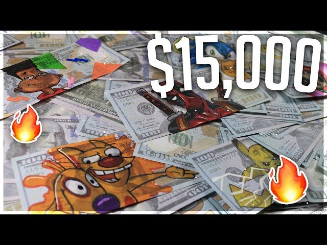 Drawing Cartoons On $15,000 Cash (SATISFYING)