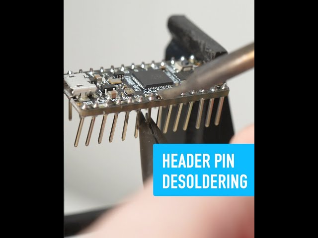 Desoldering Header Pins - Collin’s Lab Notes #adafruit #collinslabnotes