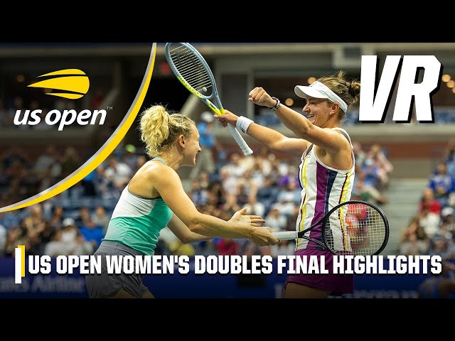 US Open Women's Doubles Final highlights in VIRTUAL REALITY! 🤯 | 2022 US Open #VR180