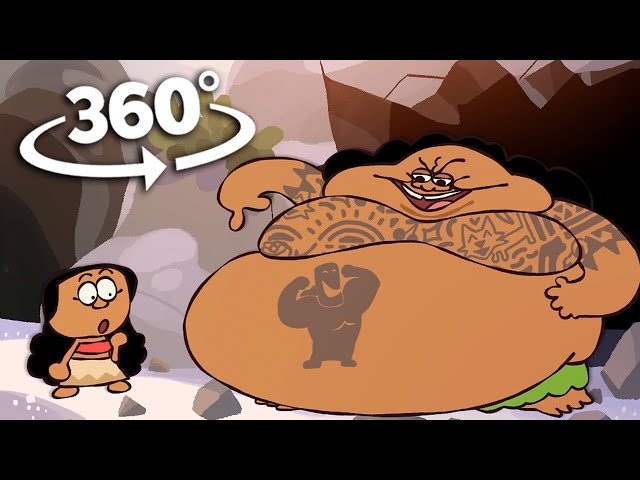 360º VR The Ultimate "Moana" Recap Cartoon