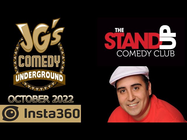 Jeff Garcia performs at the Stand Up Comedy Club with a 360 camera