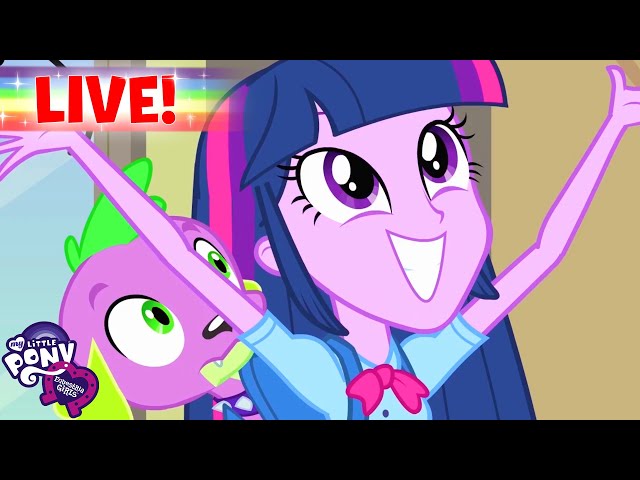 🔴 Equestria Girls Live: MOVIE NIGHT MARATHON🎥 | Full Movies Children's Cartoon