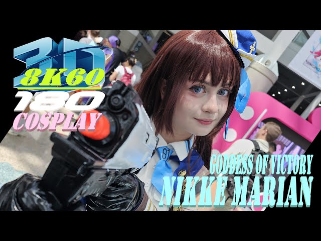 Goddess of Victory Nikke Marian Cosplay, Experience 3D VR180, AX2024, fizzcos_, 勝利の女神, マリアン, コスプレ