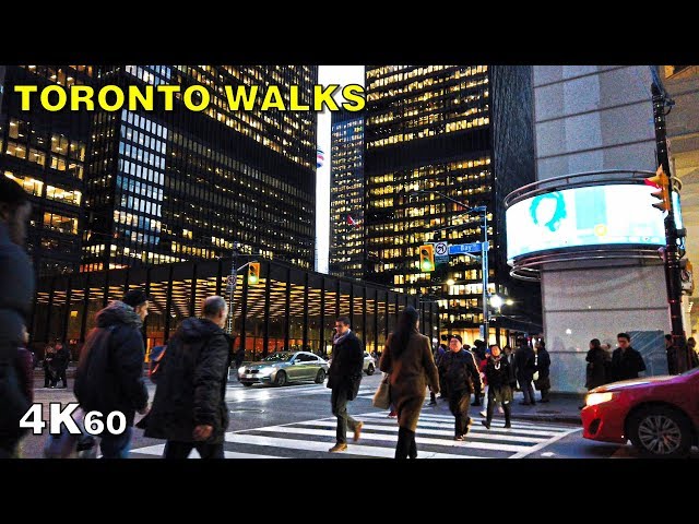 Rush Hour in the Financial District - Downtown Toronto Walk [4K60]