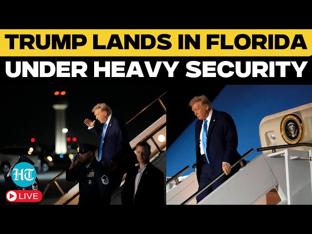 Donald Trump LIVE: Air Force One lands In Palm Beach | First Post-Inauguration Visit, Heavy Security