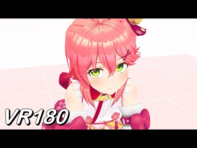 【VR180】ビビデバ byさくらみこ【Hololive MMD 8K】 M injected