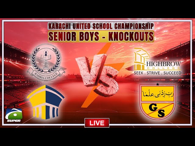 LIVE: Karachi United School Championship 2025 | Third & Fourth Match Stream | Geo Super