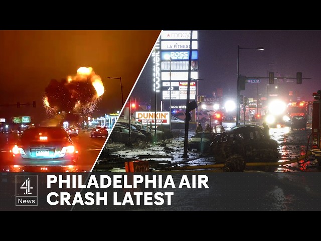 Philadelphia plane crash - medevac jet hits residential area