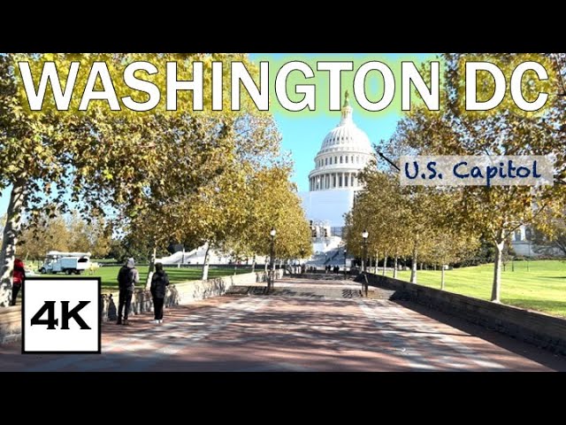 🇺🇸 US Capitol · Washington DC Morning Walk · 4K