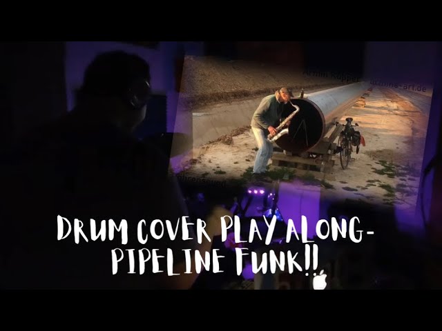 VR180 PIPELINEFUNK - Saxophone Jam - Short Drum Cover airshom